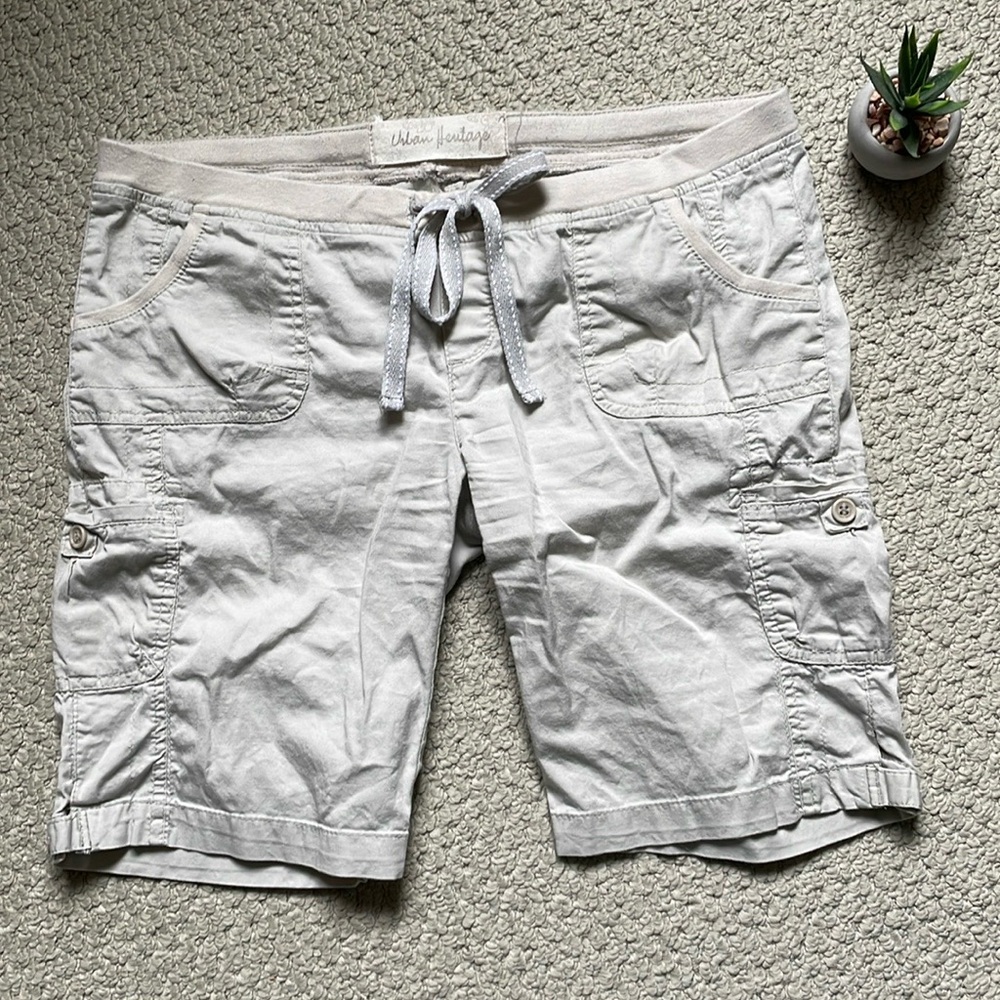 Urban heritage junior cotton Bermuda shorts